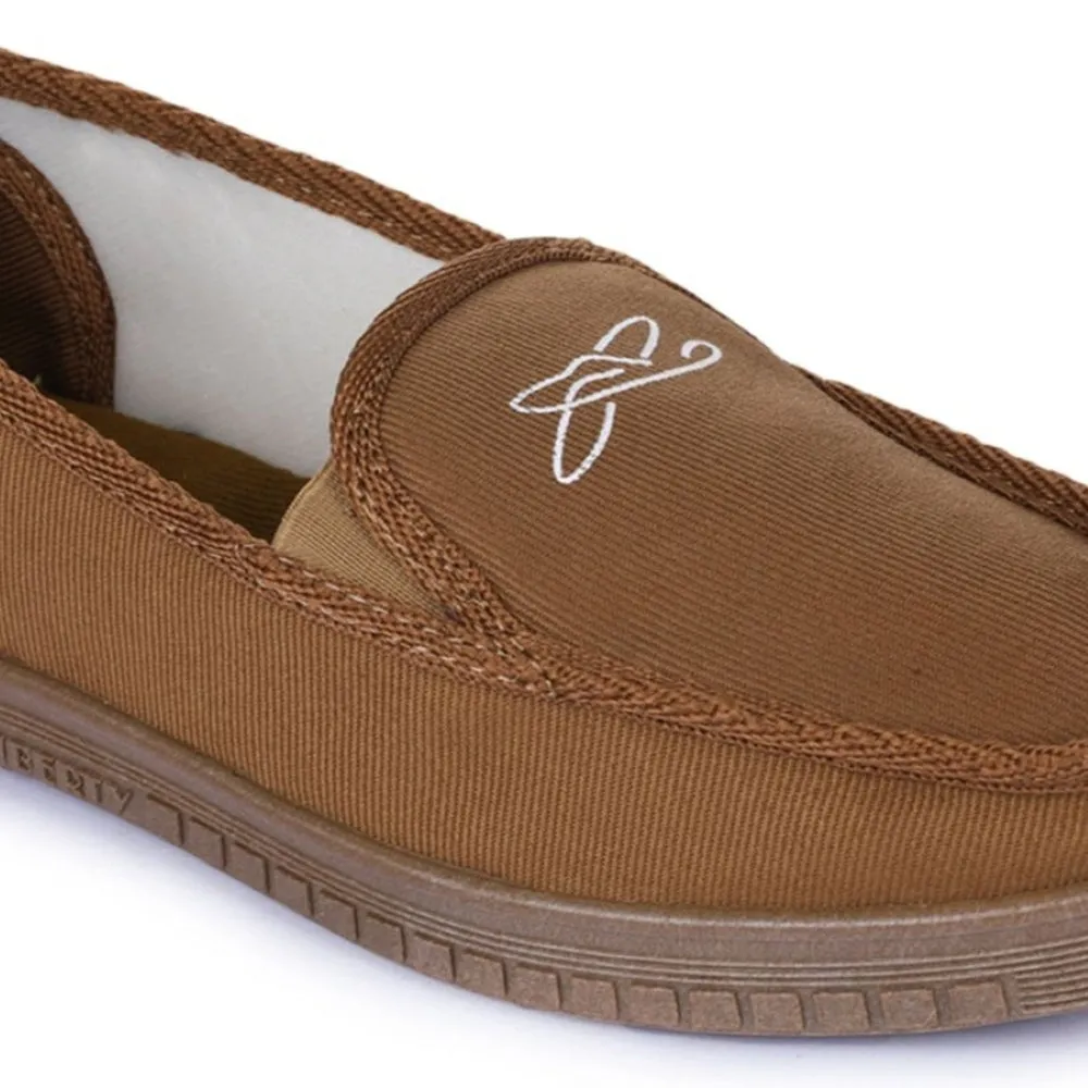 A-HA Beige Casual Non Lacing Shoes For Men WALKER-E By Liberty