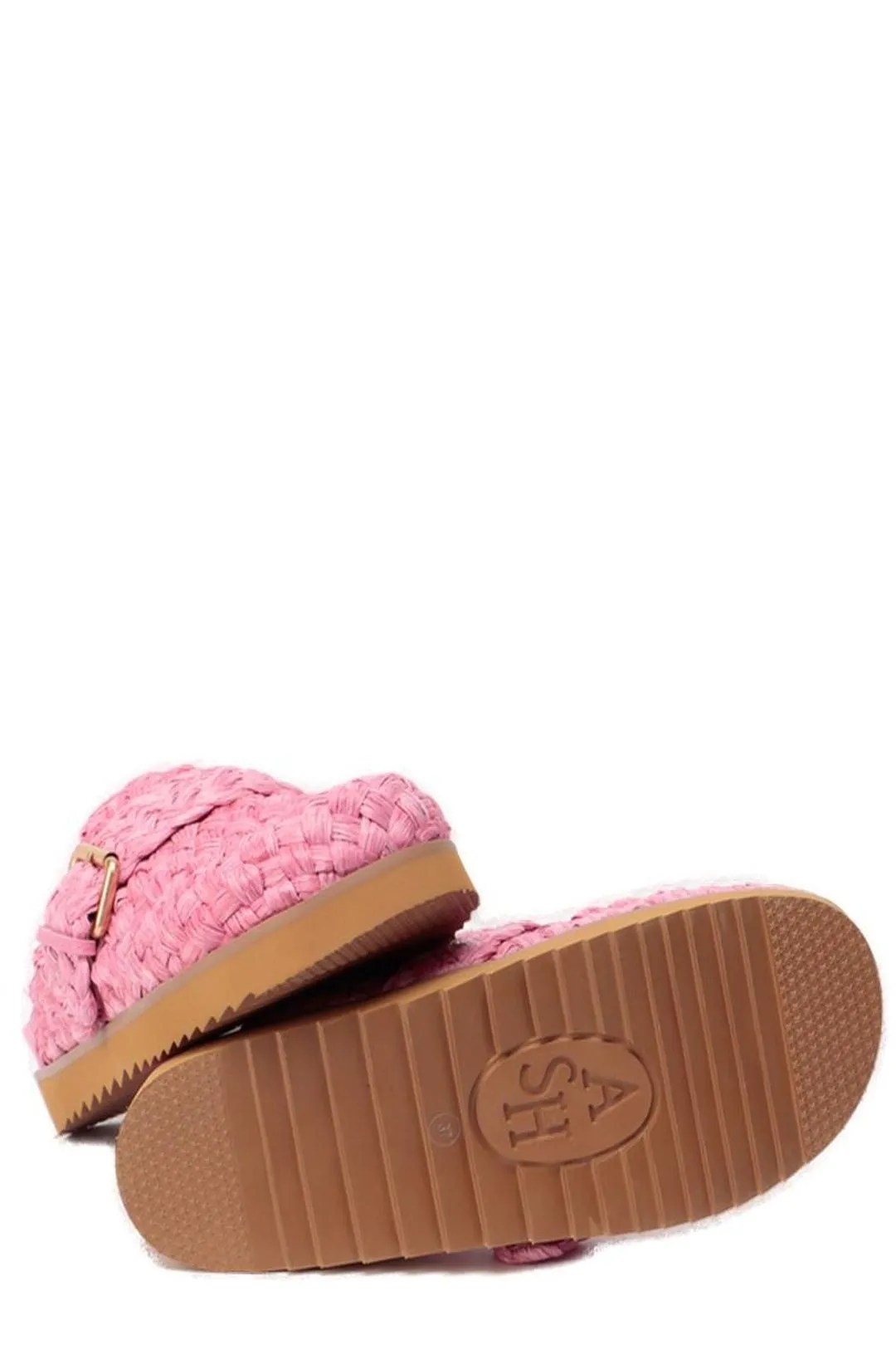 Ash Galeia Woven Almond-Toe Mules