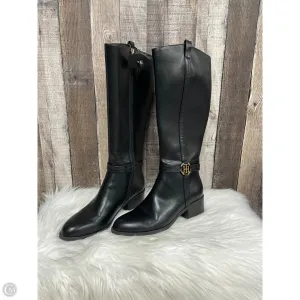 Boots Knee Heels By Tommy Hilfiger In Black, Size: 8.5