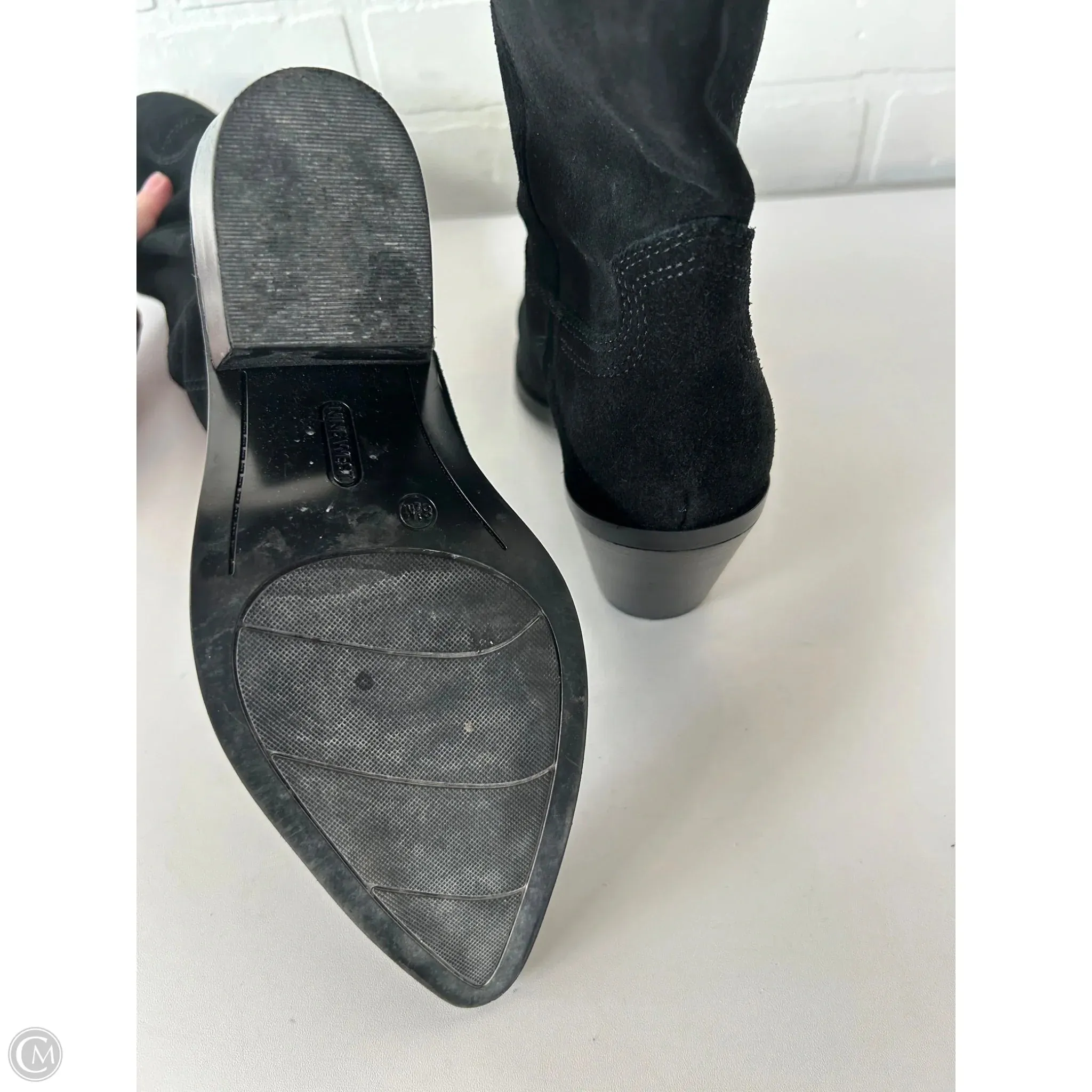 Boots Western By Nine West In Black, Size: 8.5