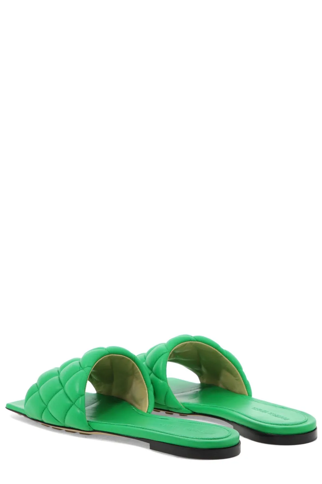 Bottega Veneta Quilted Open Toe Flat Sandals