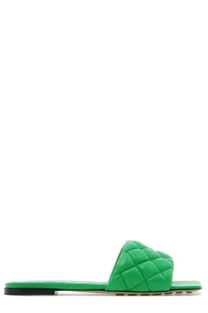 Bottega Veneta Quilted Open Toe Flat Sandals