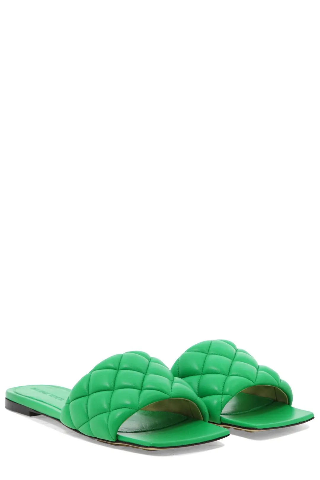 Bottega Veneta Quilted Open Toe Flat Sandals