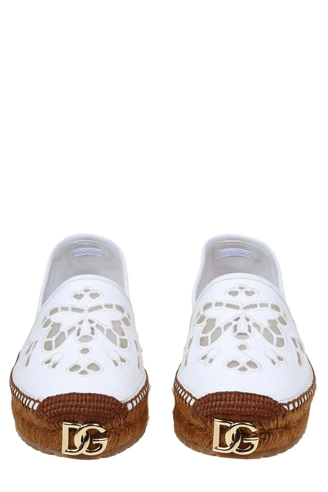 Dolce & Gabbana Logo Embroidered Espadrilles