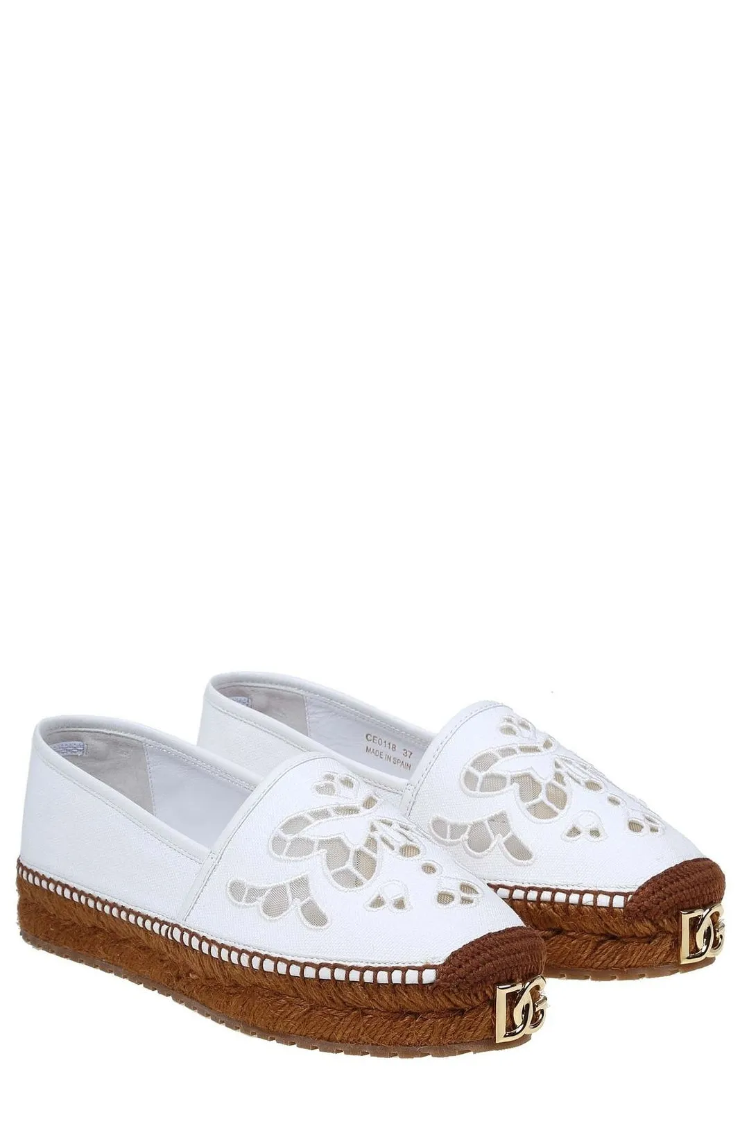 Dolce & Gabbana Logo Embroidered Espadrilles