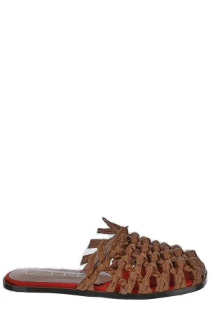 Etro Woven Flat Mules