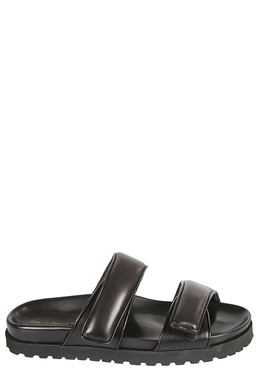 GIA BORGHINI Open Toe Slip-On Flat Sandals