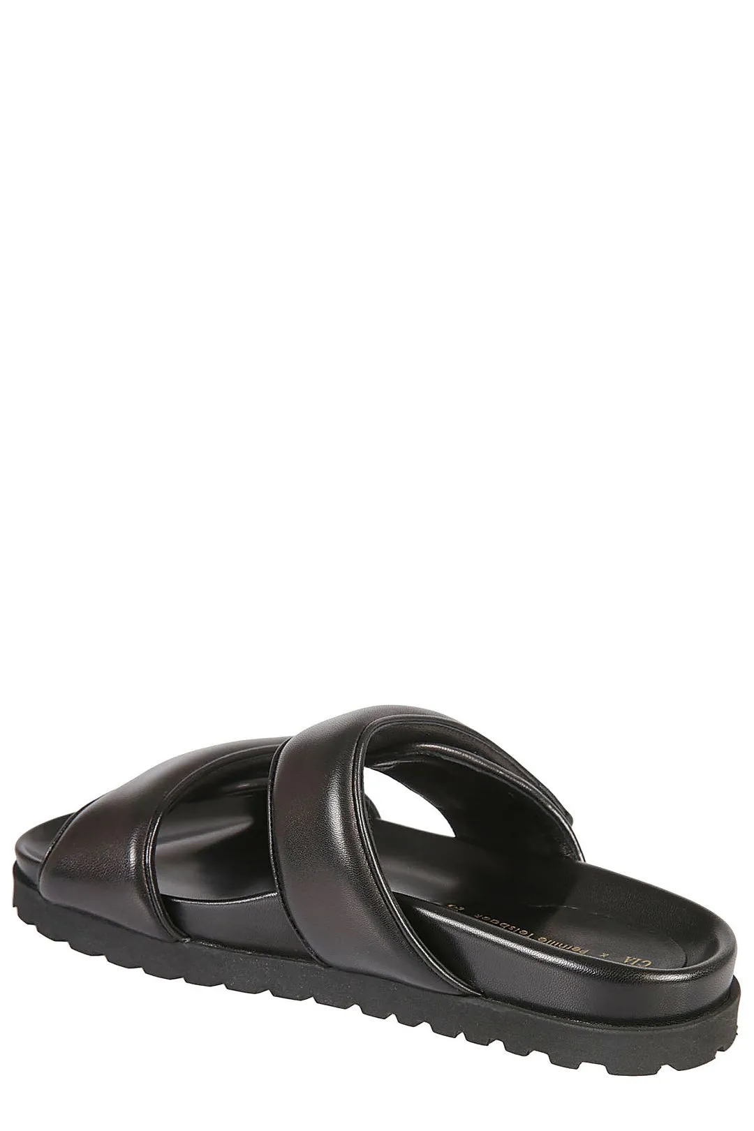 GIA BORGHINI Open Toe Slip-On Flat Sandals
