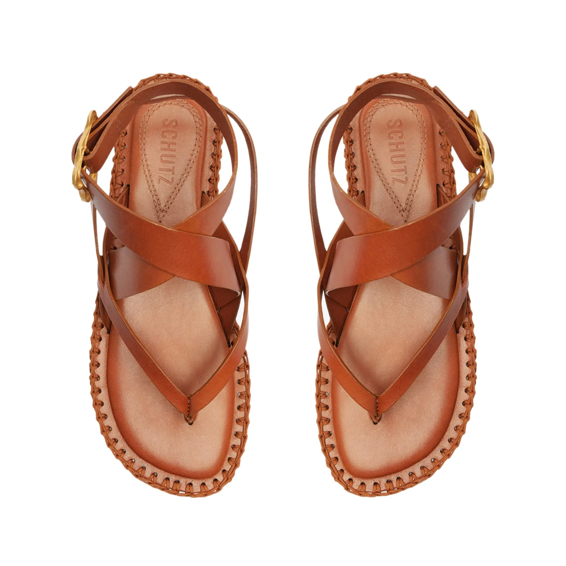 Keith Flat Leather Sandal