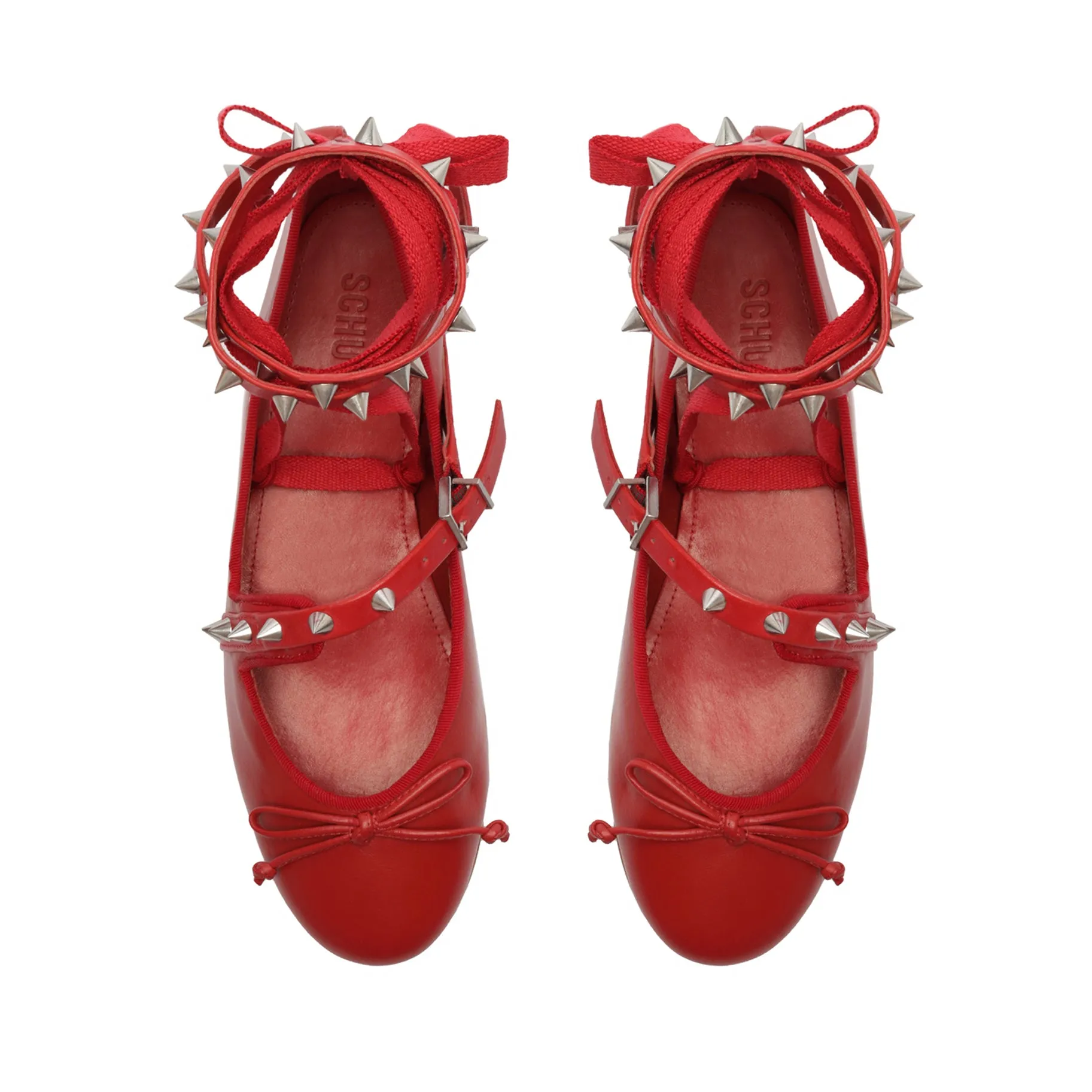 Larissa Lace Up Calf Leather Flat