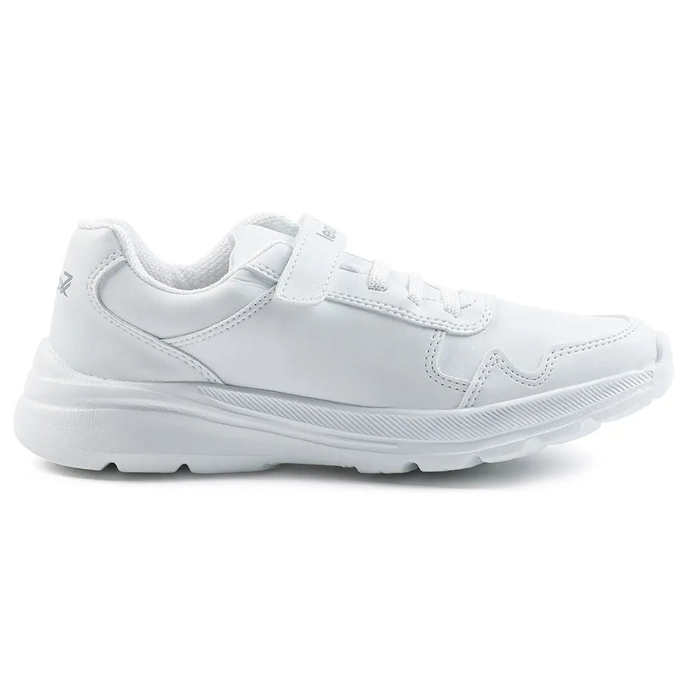 Leap7x White Velcro Uniform School Shoes For Kids SCHLPRO-3 By Liberty