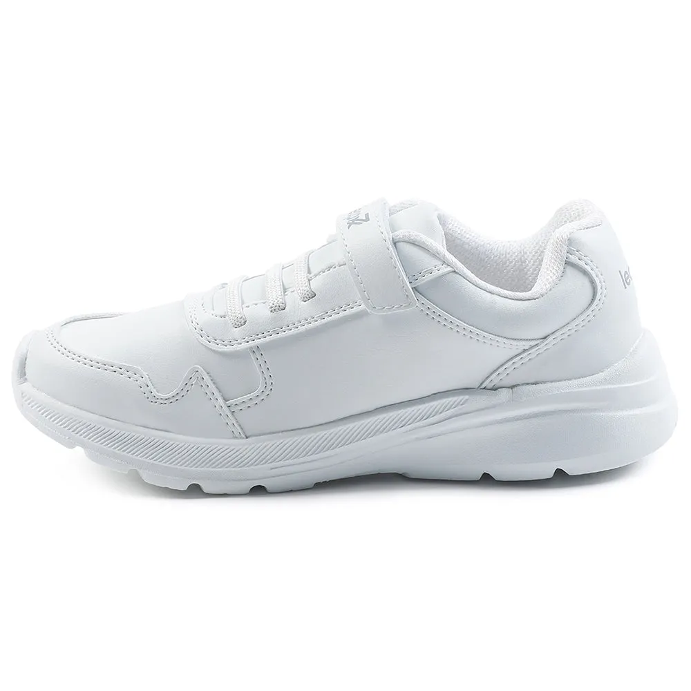 Leap7x White Velcro Uniform School Shoes For Kids SCHLPRO-3 By Liberty