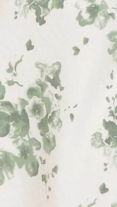Margie Mini Dress - Green Floral