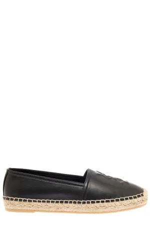Saint Laurent Logo Debossed Slip-On Espadrilles