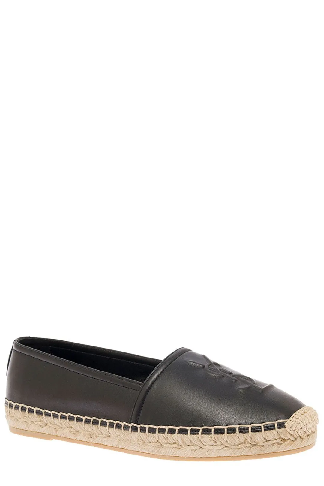 Saint Laurent Logo Debossed Slip-On Espadrilles