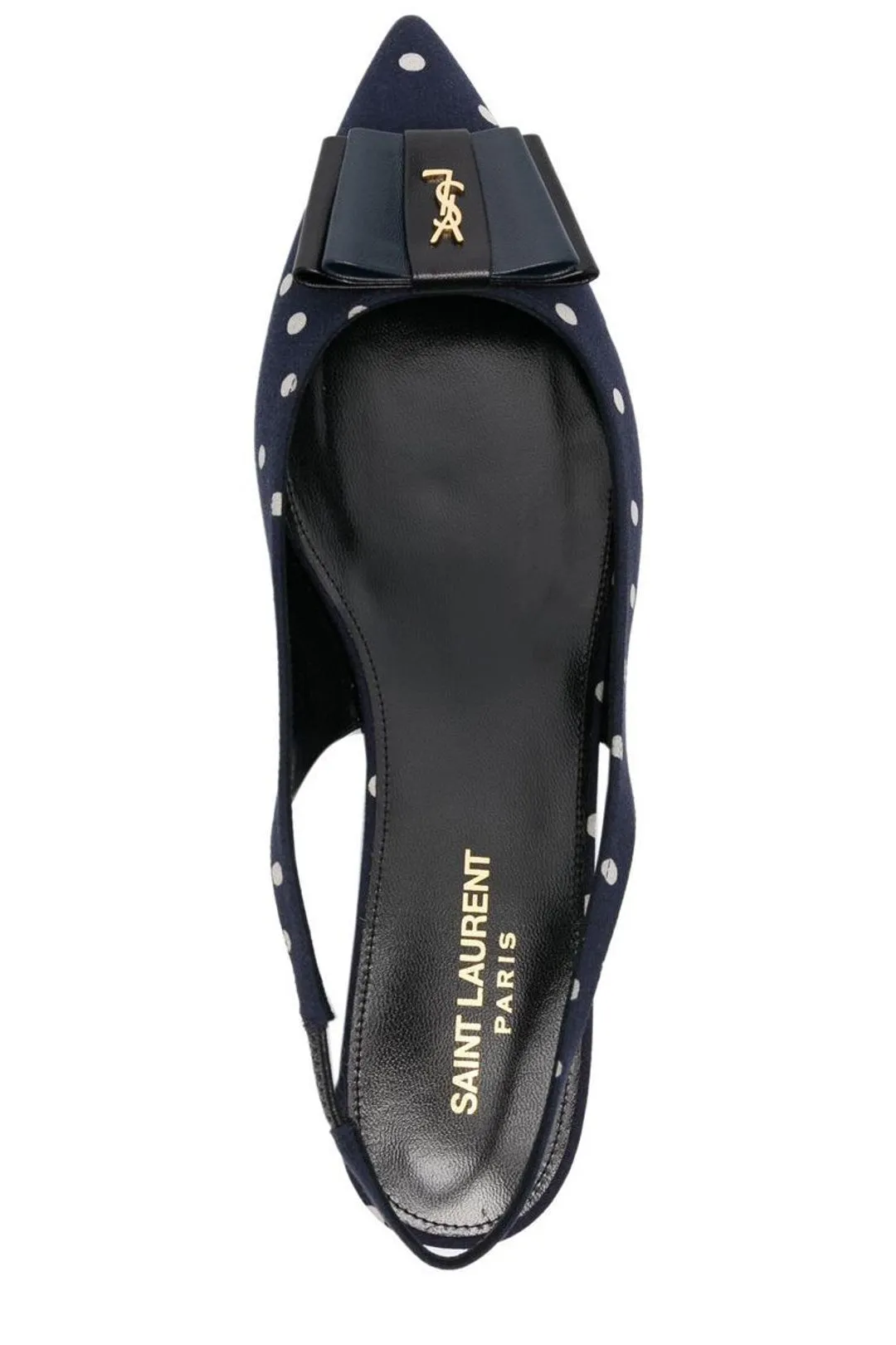 Saint Laurent Polka Dot Printed Flat Shoes