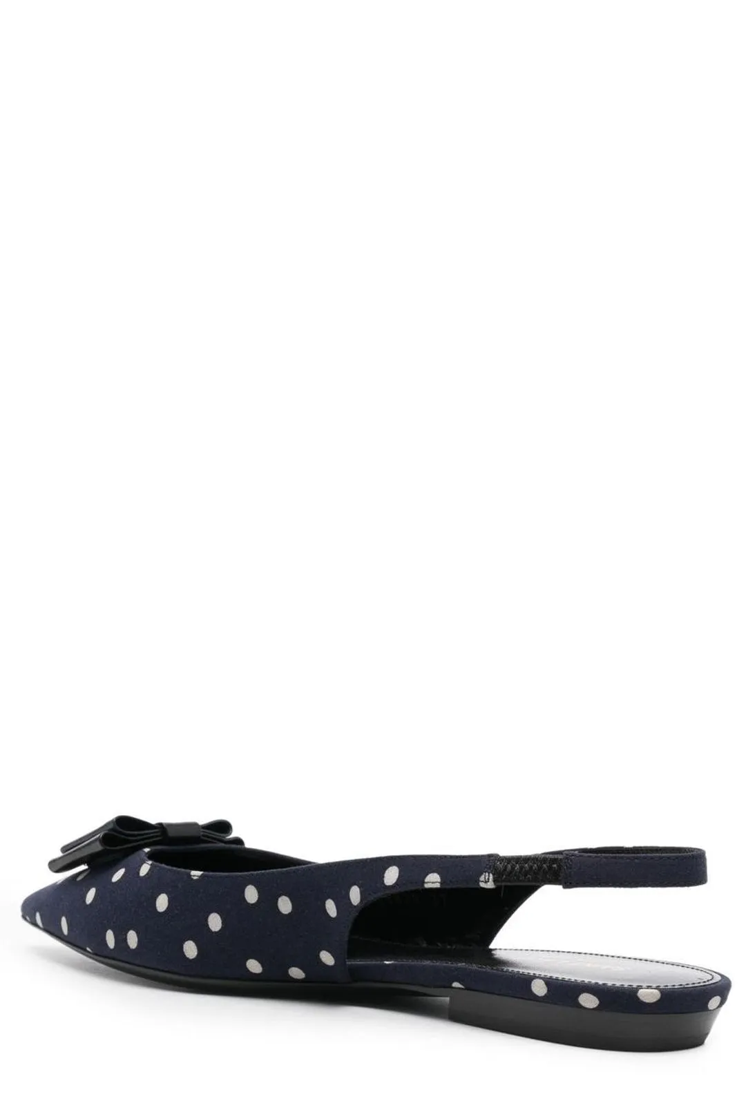 Saint Laurent Polka Dot Printed Flat Shoes