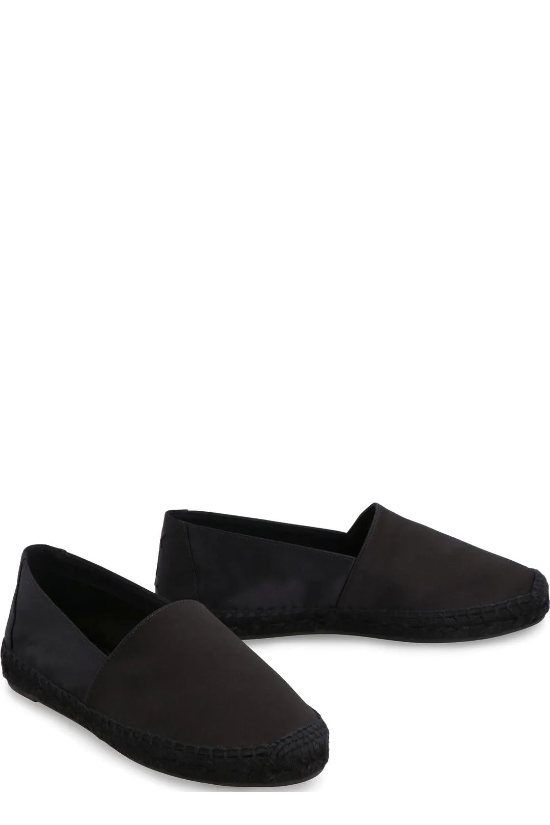 Saint Laurent Round Toe Slip-On Espadrilles