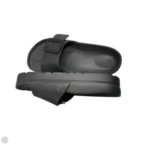 Sandals Flats By Clothes Mentor In Black, Size: 9