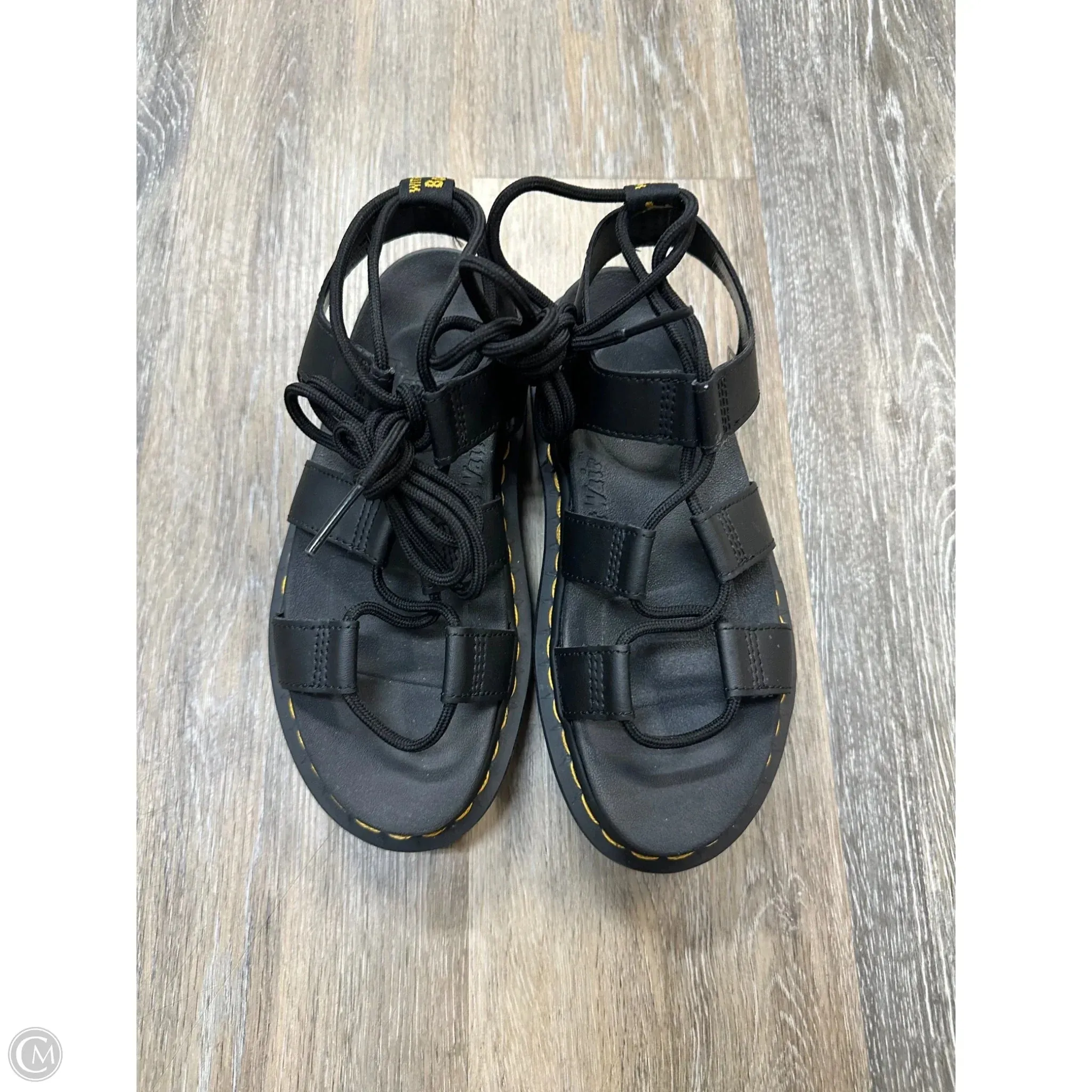 Sandals Flats By Dr Martens In Black, Size: 5
