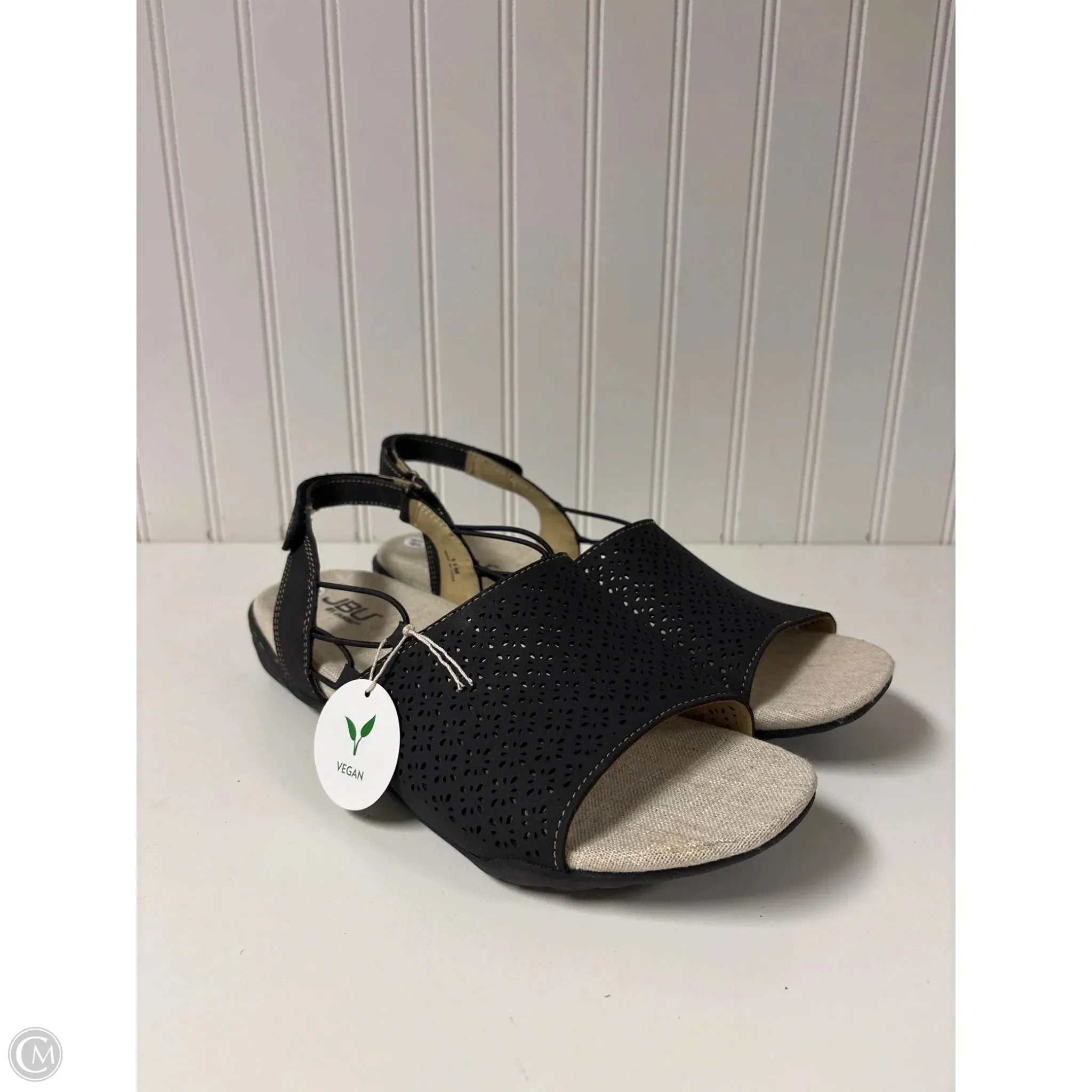 Sandals Flats By Jbu By Jambu In Black, Size: 11