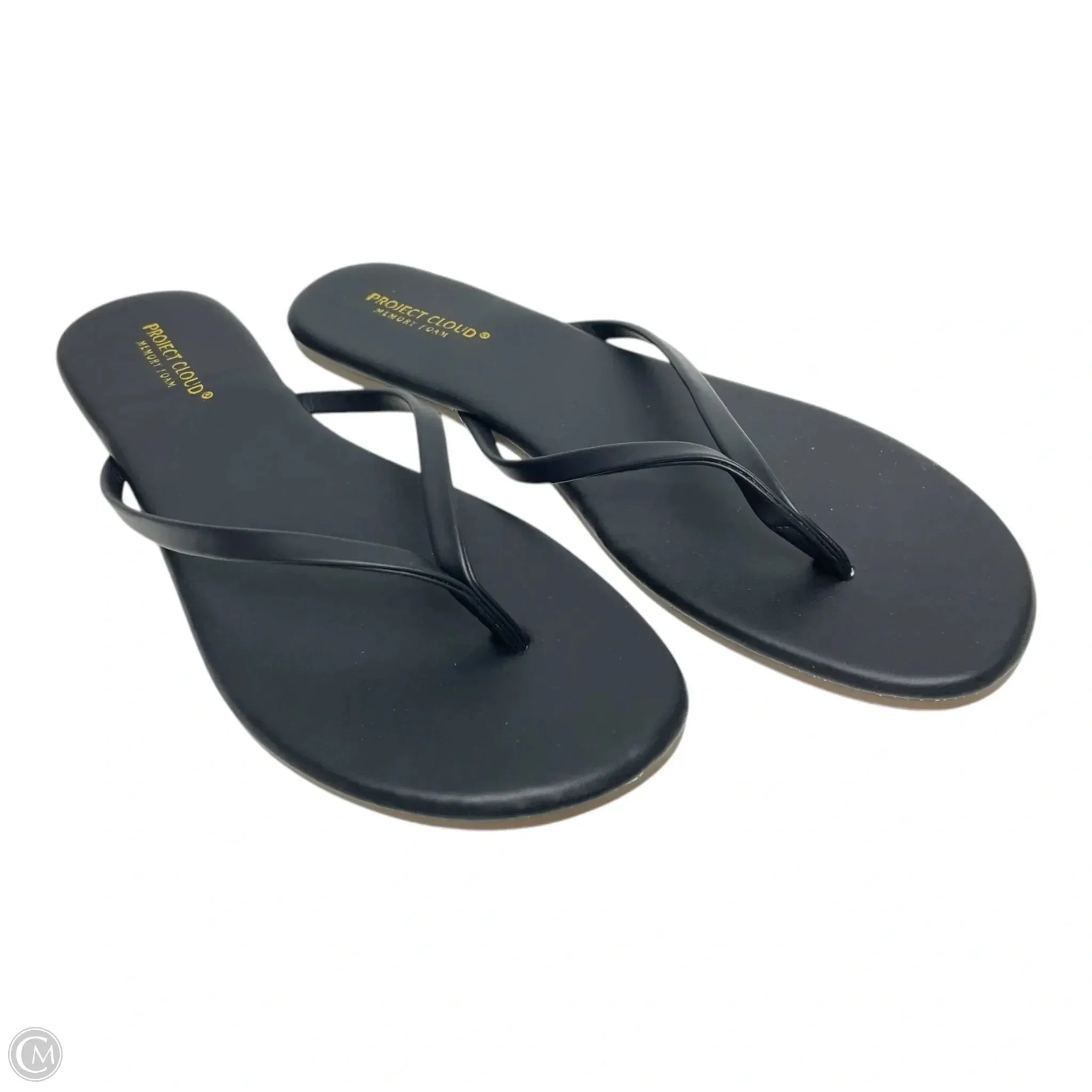 Sandals Flats By Project Cloud In Black, Size: 8