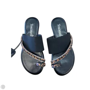 Sandals Flats By TOSCANELLA In Animal Print, Size: 6.5