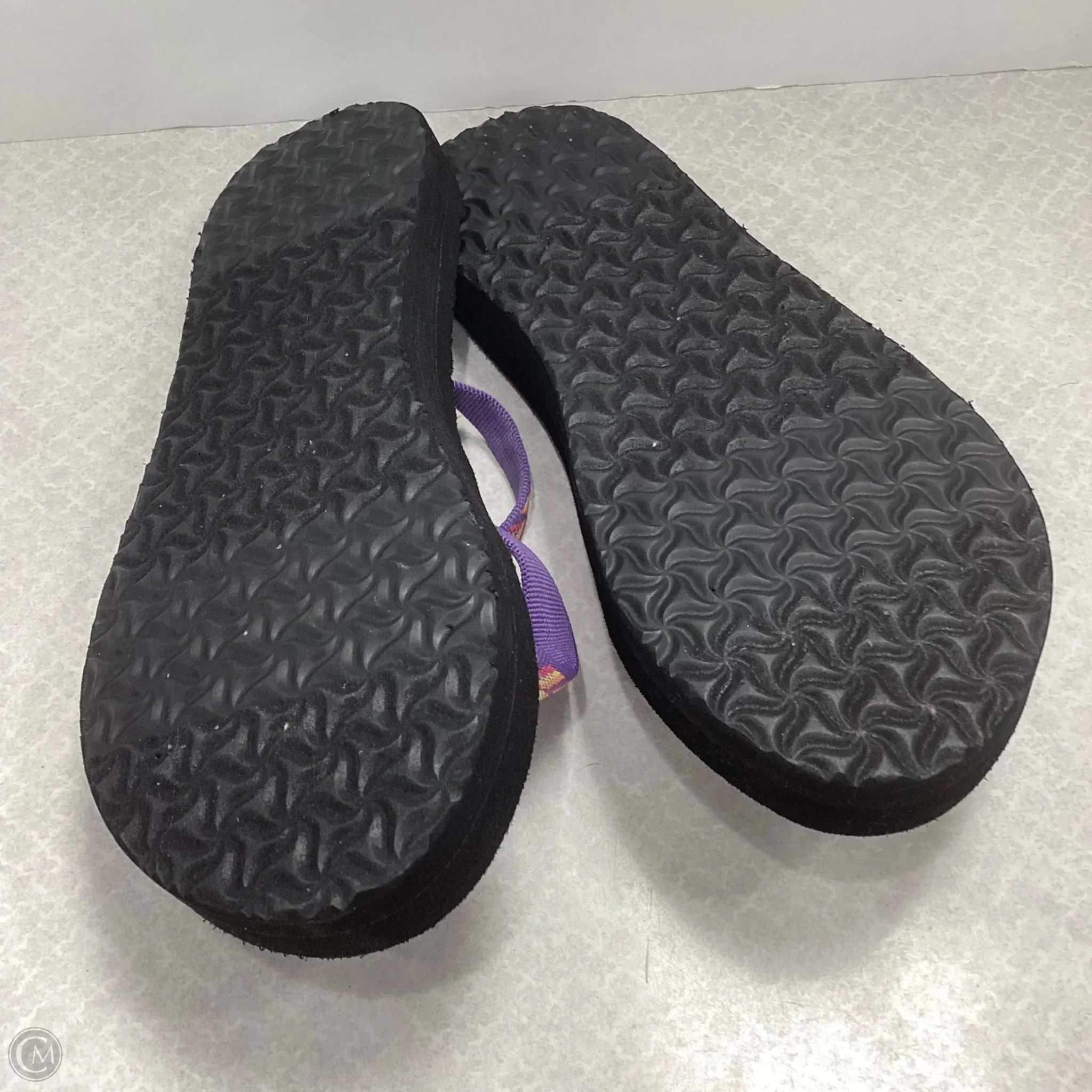 Sandals Flip Flops By Teva In Black, Size: 7