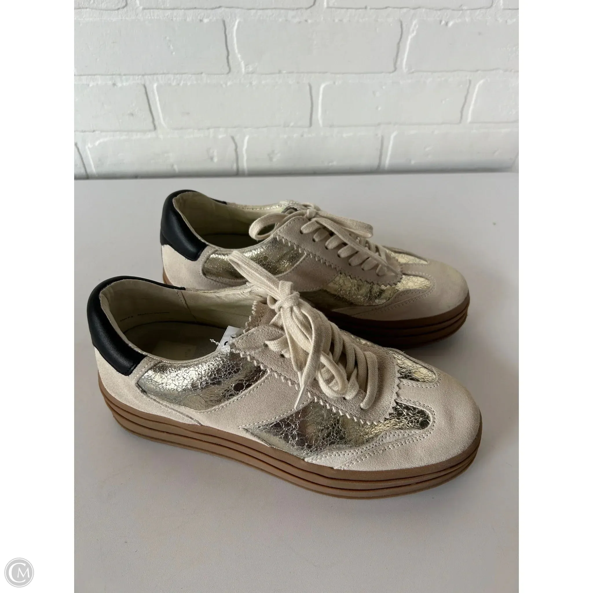 Shoes Sneakers By Dolce Vita In Black & Tan, Size: 7.5