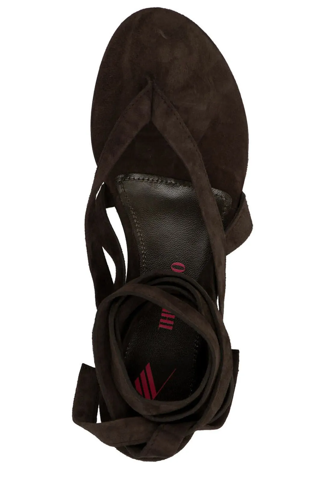 The Attico Beth Ankle Strap Flat Sandals
