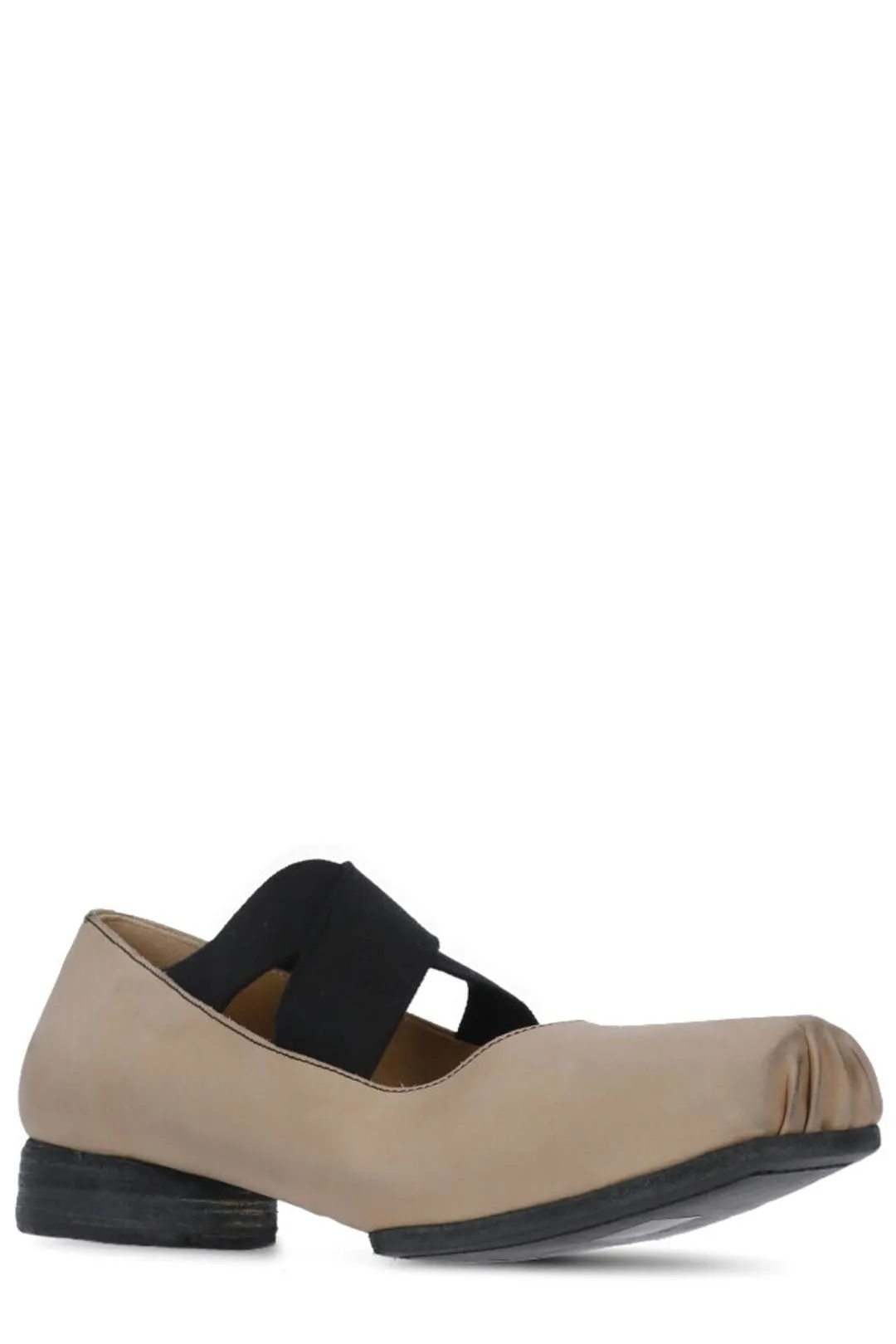 Uma Wang Crossover Strap Ballerina Flats