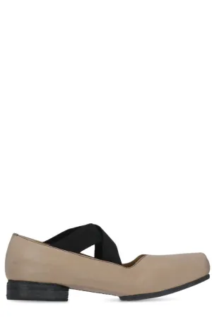 Uma Wang Crossover Strap Ballerina Flats