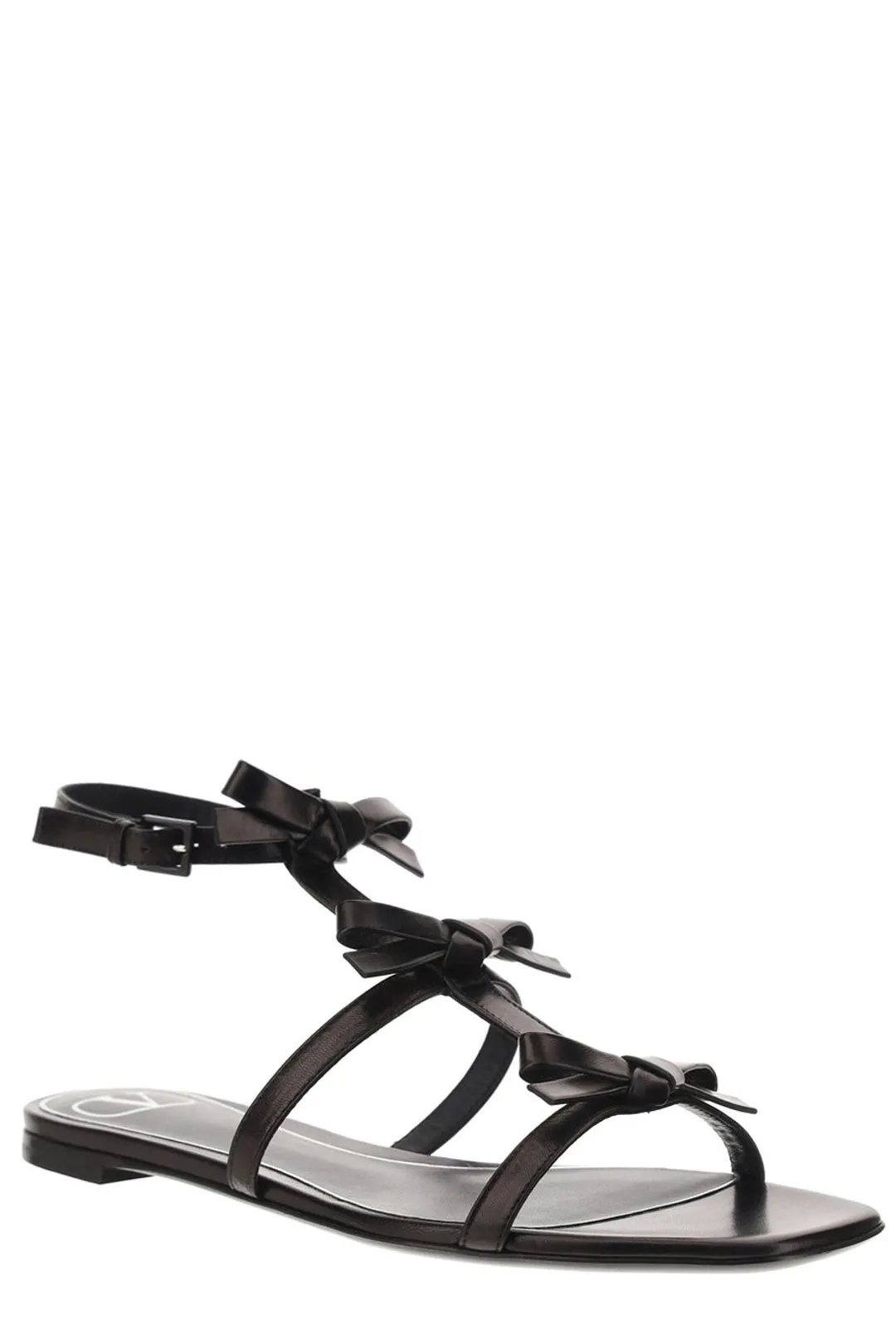 Valentino French Bows Flat Sandals