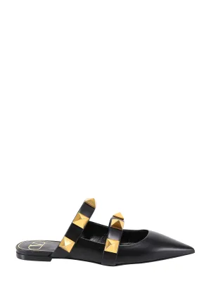 Valentino Garavani Roman Stud Flat Mules