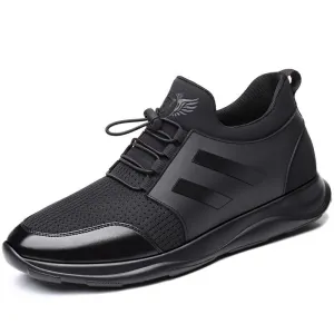 West Louis™ Trending Mattee Black Athletic Sneakers