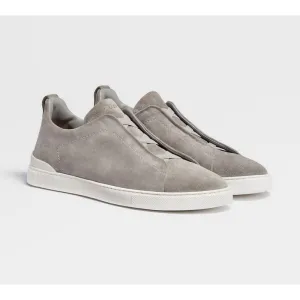 ZEGNA | Suede Triple Stitch Low Top Sneaker (2 Colors)